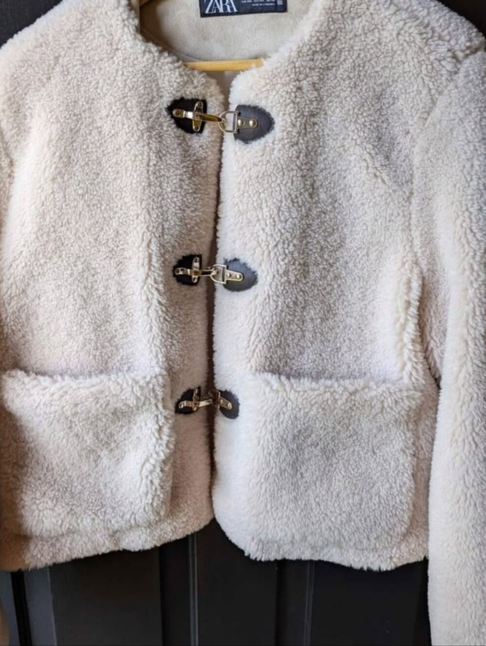 Zara Sherpa Faux Shearling Jacket XL